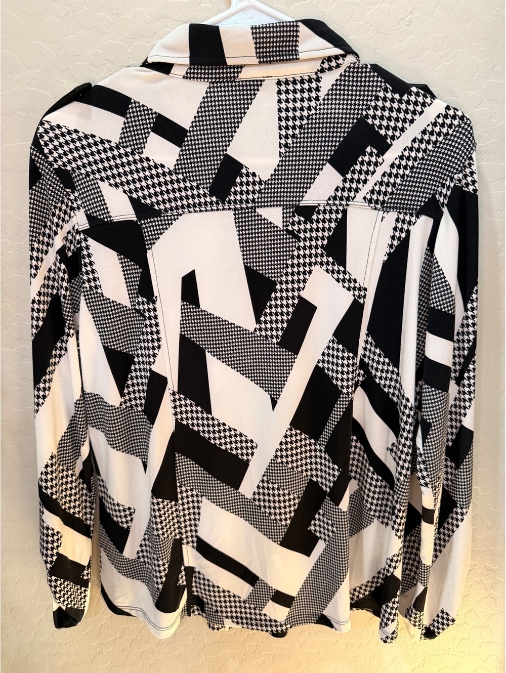 Anne Klein Long Sleeve Zip Up Shirt - Picture 5 of 5